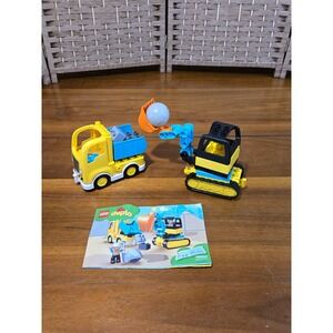 LEGO DUPLO 10931 Truck & Tracked Excavator Construction Set